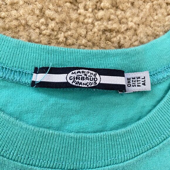 RARE Marithe & Francois Girbaud Y2K Green Graphic Tee New York Paris T-Shirt OS - Picture 5 of 10